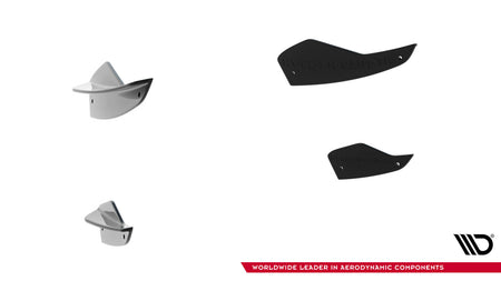 Front Bumper Wings (Canards) suitable for Hyundai Elantra N Mk7