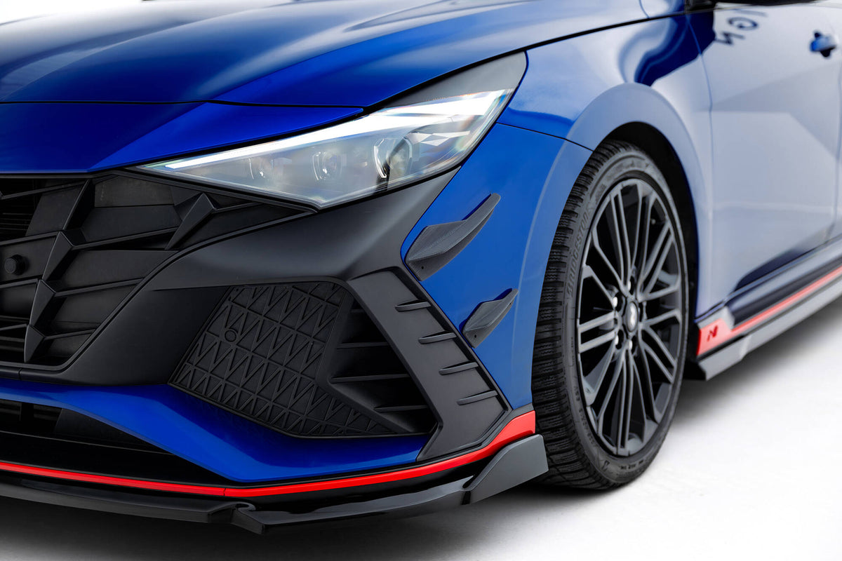 Front Bumper Wings (Canards) suitable for Hyundai Elantra N Mk7