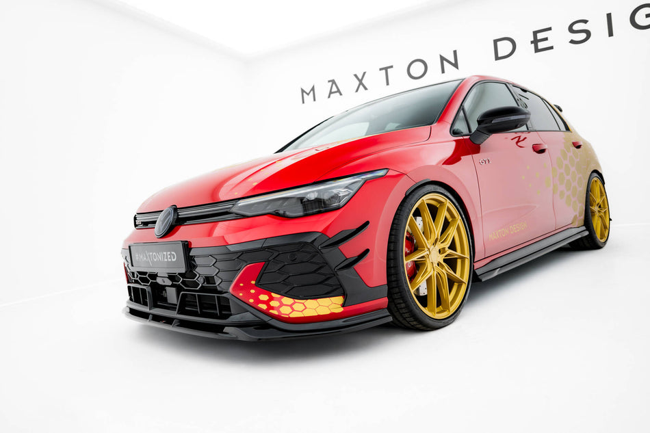 Front Bumper Wings (Canards) suitable for Volkswagen Golf GTI Clubsport Mk8 Facelift