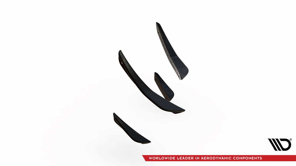 Front Bumper Wings (Canards) suitable for Volkswagen Polo GTI Mk6 Facelift