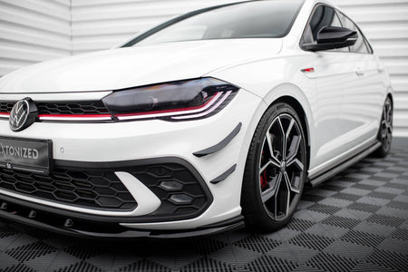 Front Bumper Wings (Canards) suitable for Volkswagen Polo GTI Mk6 Facelift