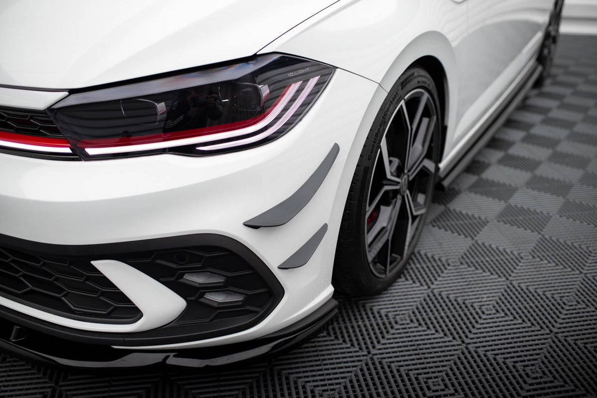 Front Bumper Wings (Canards) suitable for Volkswagen Polo GTI Mk6 Facelift