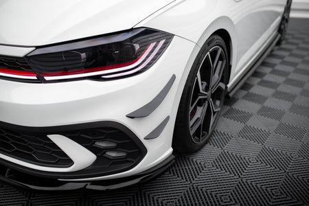 Front Bumper Wings (Canards) suitable for Volkswagen Polo GTI Mk6 Facelift