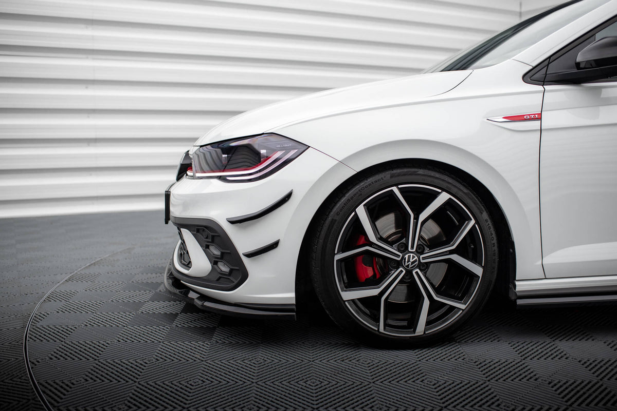 Front Bumper Wings (Canards) suitable for Volkswagen Polo GTI Mk6 Facelift