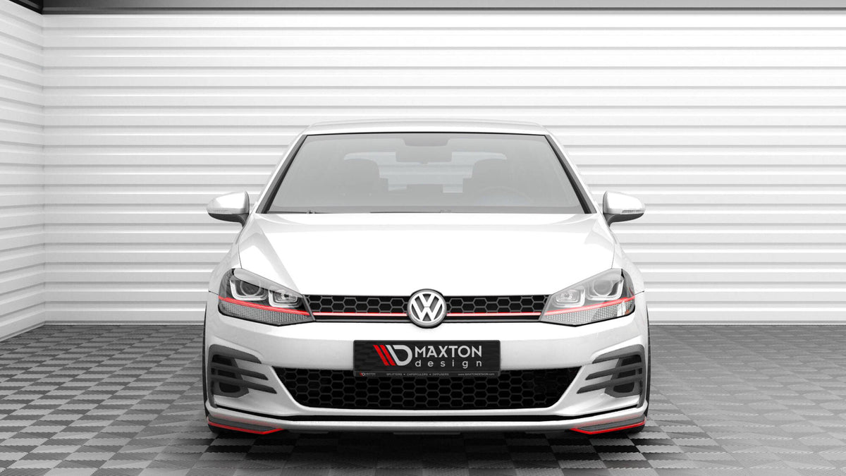 Front Side Splitters suitable for Volkswagen Golf GTI / GTD Mk7 Facelift