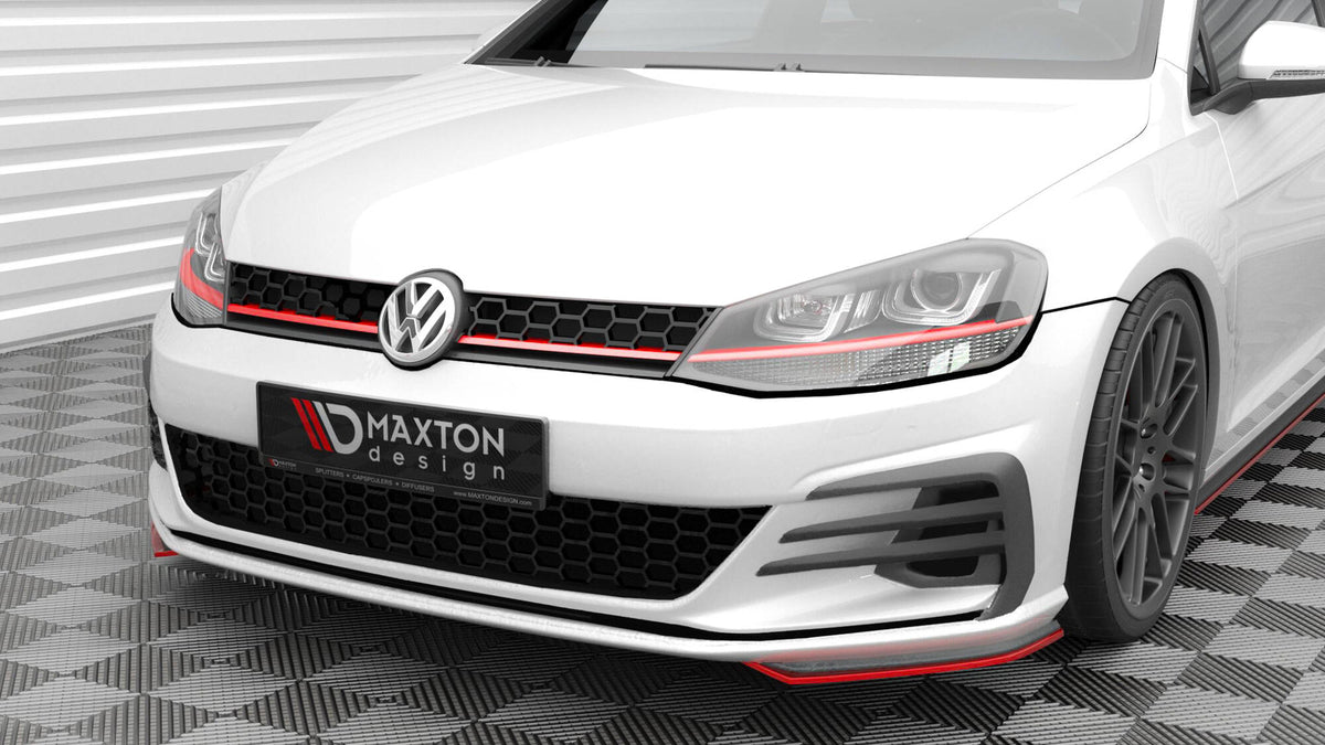 Front Side Splitters suitable for Volkswagen Golf GTI / GTD Mk7 Facelift