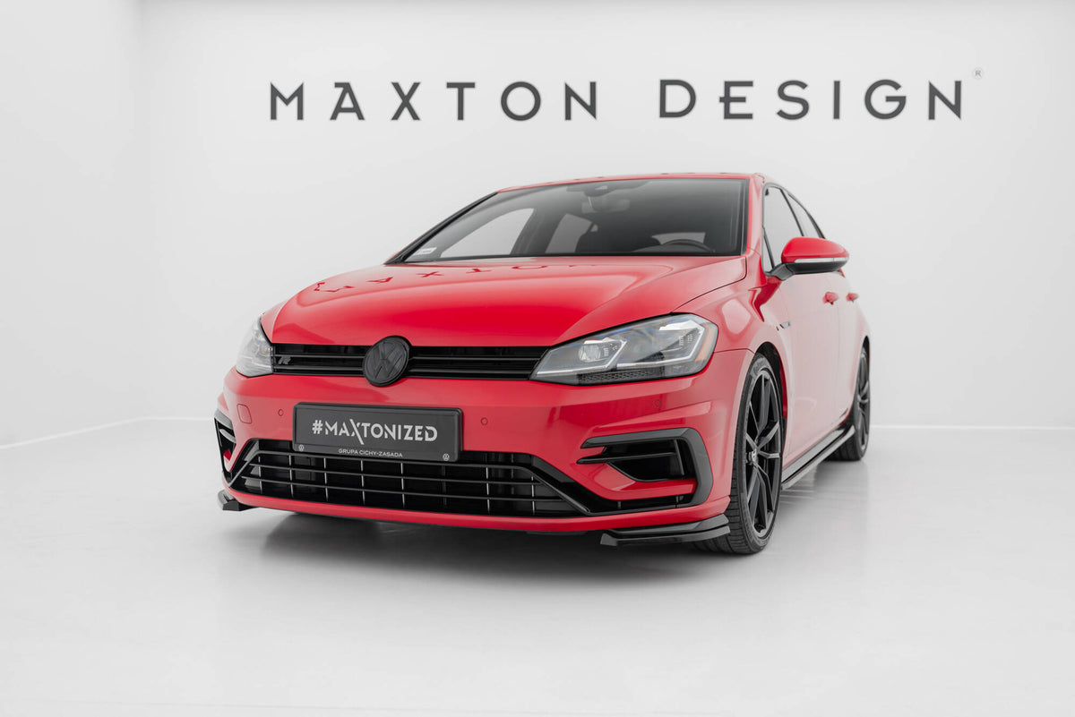 Front Side Splitters suitable for Volkswagen Golf R / R-Line Mk7 Facelift