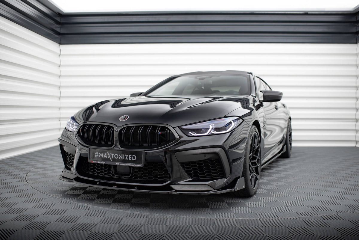 Front Splitter V.1 + Flaps suitable for BMW M8  Gran Coupe F93 / Coupe F92