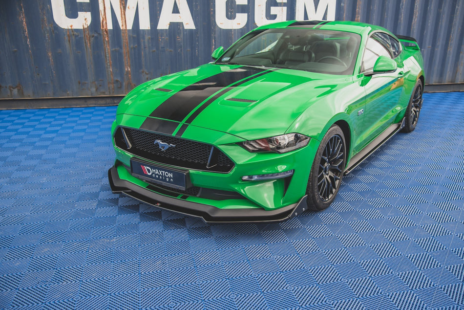 Front Splitter V.1 + Flaps suitable for Ford Mustang GT Mk6 Facelift