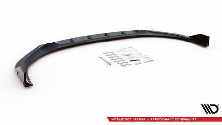 Front Splitter V.1 + Flaps suitable for Hyundai I30 N / I30 N-Line Hatchback/Fastback Mk3 Facelift
