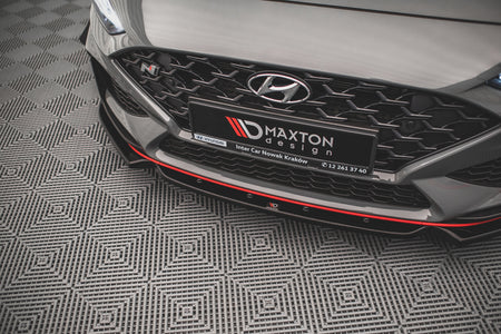 Front Splitter V.1 + Flaps suitable for Hyundai I30 N / I30 N-Line Hatchback/Fastback Mk3 Facelift