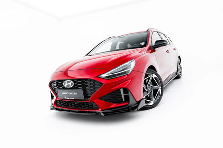 Front Splitter V.1 + Flaps suitable for Hyundai I30 N-Line Wagon Mk3 Facelift