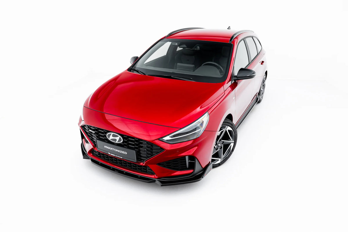 Front Splitter V.1 + Flaps suitable for Hyundai I30 N-Line Wagon Mk3 Facelift