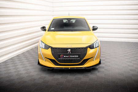 Front Splitter V.1 + Flaps suitable for Peugeot 208 GT Mk2