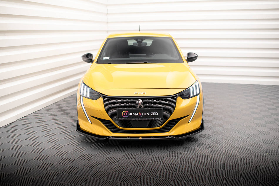 Front Splitter V.1 + Flaps suitable for Peugeot 208 GT Mk2