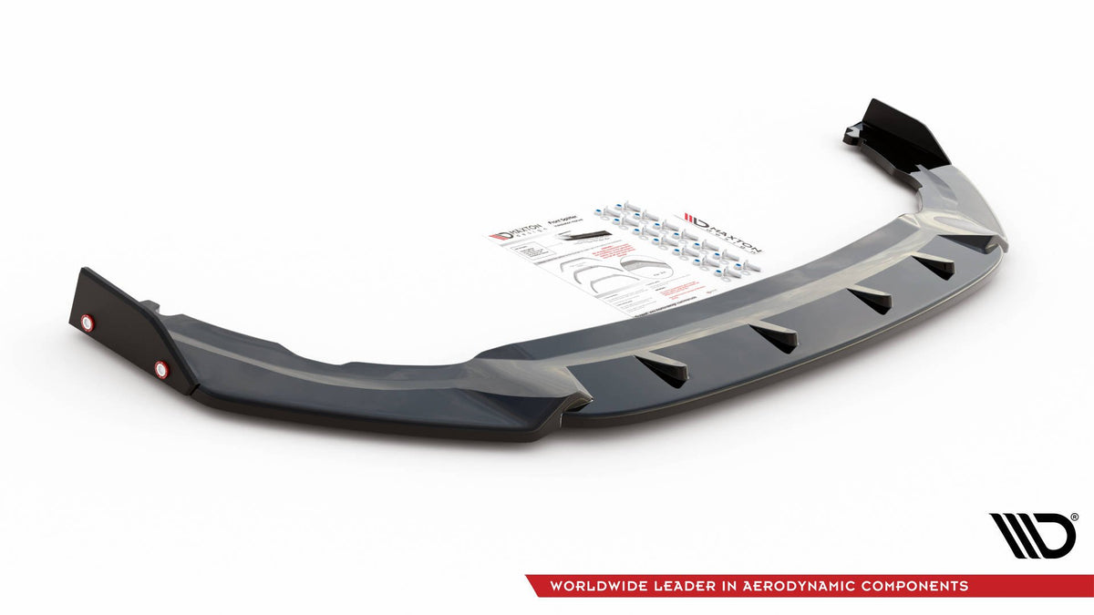 Front Splitter V.1 + Flaps suitable for Volkswagen Golf GTI Clubsport Mk8