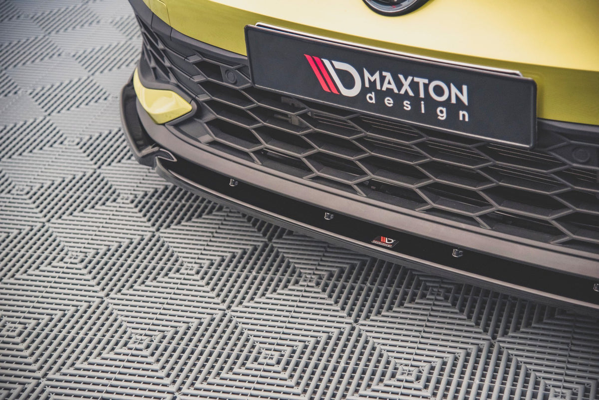 Front Splitter V.1 + Flaps suitable for Volkswagen Golf GTI Clubsport Mk8