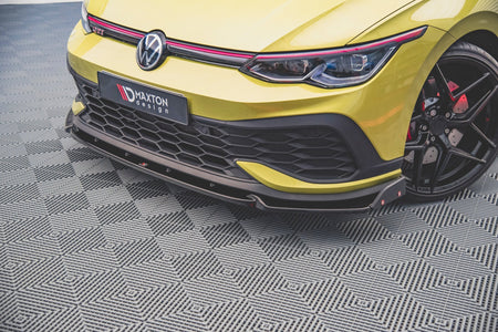 Front Splitter V.1 + Flaps suitable for Volkswagen Golf GTI Clubsport Mk8