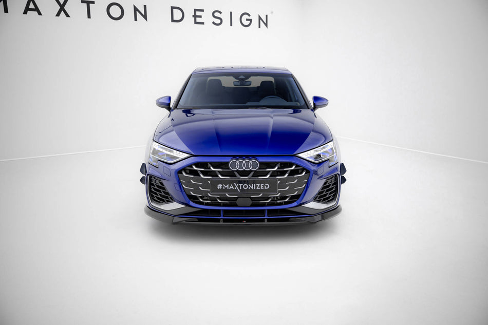 Front Splitter V.1 suitable for Audi A3 S-Line Sedan / S3 Sedan 8Y Facelift