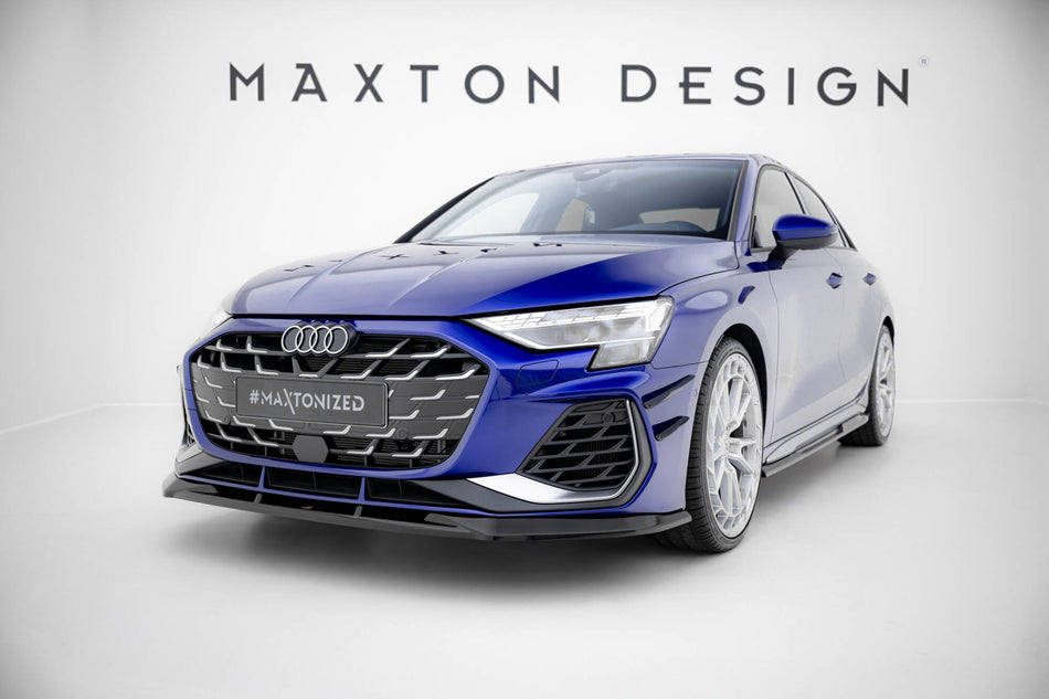 Front Splitter V.1 suitable for Audi A3 S-Line Sedan / S3 Sedan 8Y Facelift