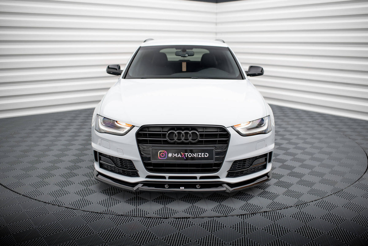 Front Splitter V.1 suitable for Audi A4 Competition B8 Facelift