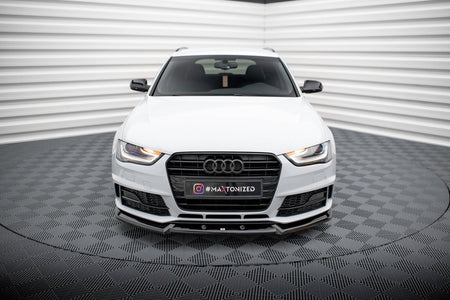 Front Splitter V.1 suitable for Audi A4 Competition B8 Facelift