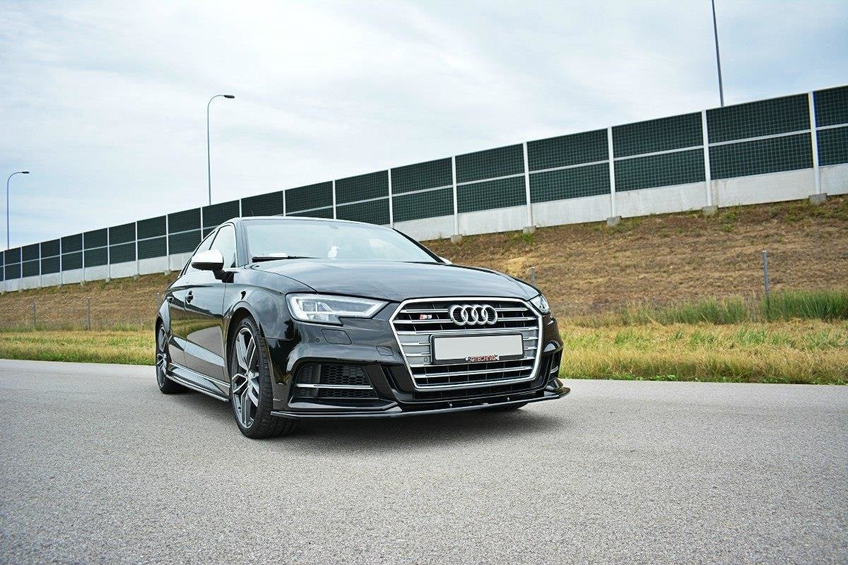 Front Splitter V.1 suitable for Audi S3 / A3 S-Line Hatchback / Sportback 8V Facelift