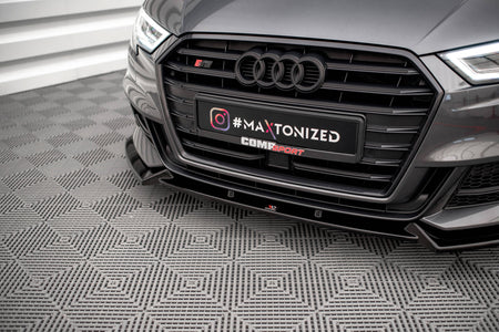 Front Splitter V.1 suitable for Audi S3 / A3 S-Line Sportback 8V Facelift