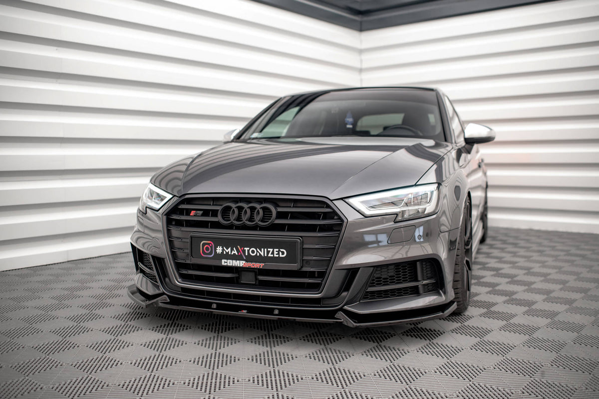 Front Splitter V.1 suitable for Audi S3 / A3 S-Line Sportback 8V Facelift