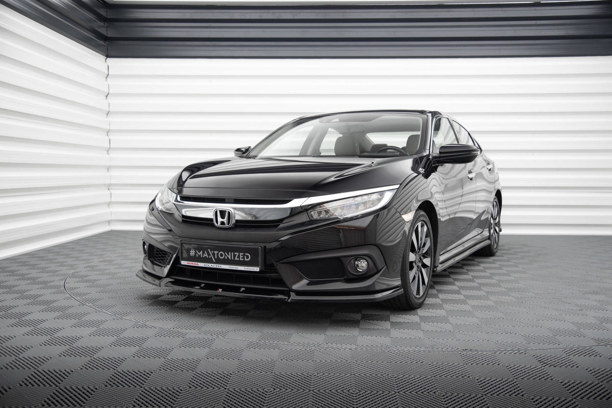 Front Splitter V.1 suitable for Honda Civic Sedan Mk10