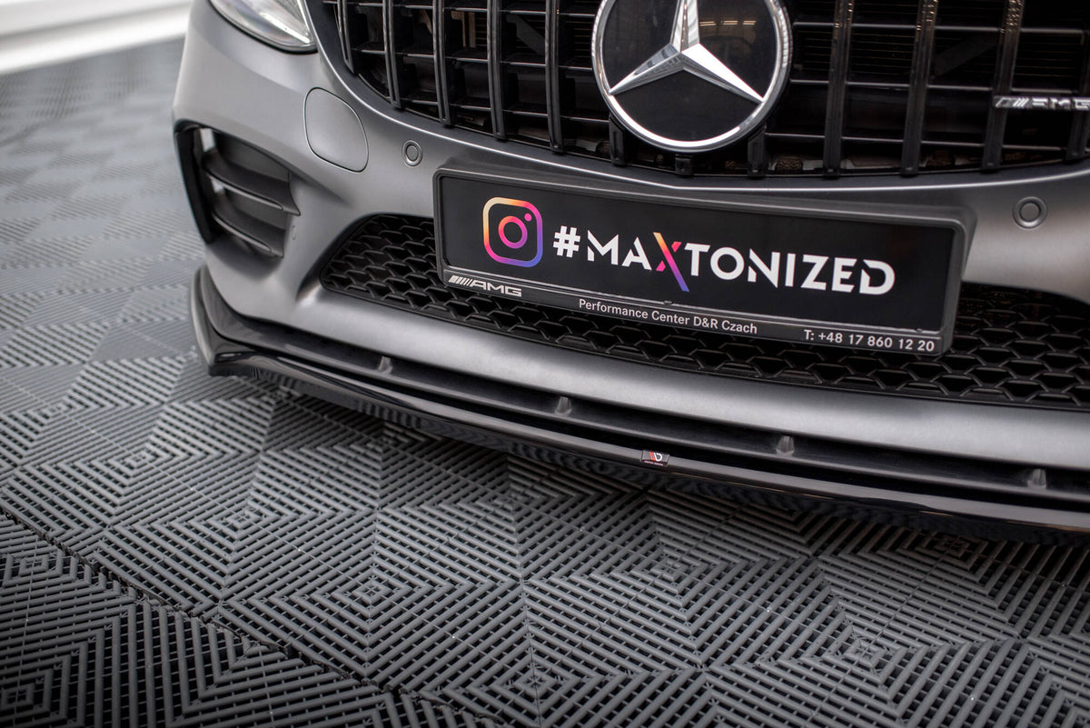 Front Splitter V.1 suitable for Mercedes-AMG C43 Coupe / Cabrio / Sedan / Estate C205 / A205 / W205 / S205 Facelift