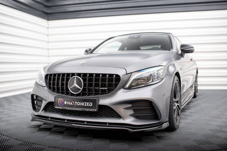 Front Splitter V.1 suitable for Mercedes-AMG C43 Coupe / Cabrio / Sedan / Estate C205 / A205 / W205 / S205 Facelift