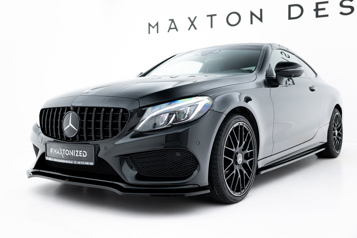 Front Splitter V.1 suitable for Mercedes- Benz C Coupe AMG-Line C205