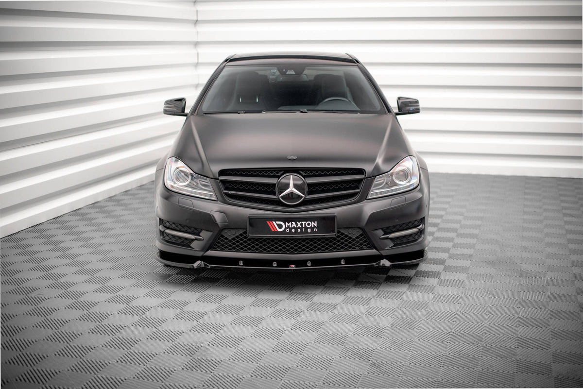 Front Splitter V.1 suitable for Mercedes-Benz C Coupe / Sedan / Estate  AMG-Line C204 / W204 Facelift / S204 Facelift