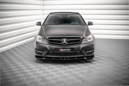Front Splitter V.1 suitable for Mercedes-Benz C Coupe / Sedan / Estate  AMG-Line C204 / W204 Facelift / S204 Facelift