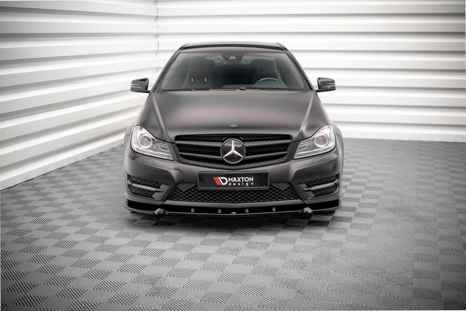 Front Splitter V.1 suitable for Mercedes-Benz C Coupe / Sedan / Estate  AMG-Line C204 / W204 Facelift / S204 Facelift