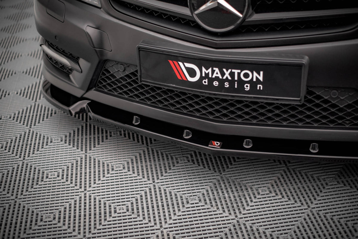 Front Splitter V.1 suitable for Mercedes-Benz C Coupe / Sedan / Estate  AMG-Line C204 / W204 Facelift / S204 Facelift