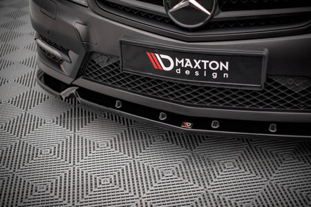 Front Splitter V.1 suitable for Mercedes-Benz C Coupe / Sedan / Estate  AMG-Line C204 / W204 Facelift / S204 Facelift