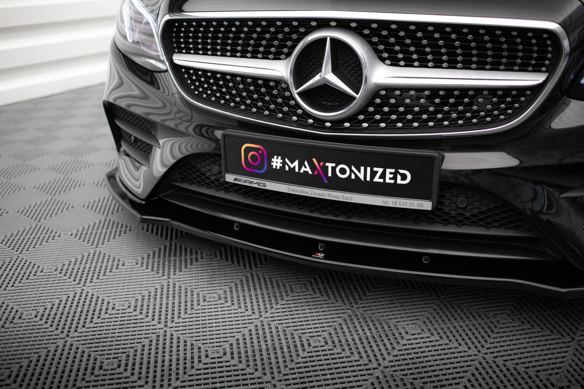 Front Splitter V.1 suitable for Mercedes-Benz E-Class W213 Coupe (C238) / Cabriolet (A238) AMG-Line / 53 AMG