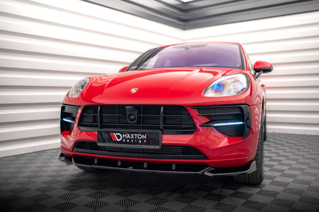 Front Splitter V.1 suitable for Porsche Macan GTS / Sport Design Mk1 Facelift
