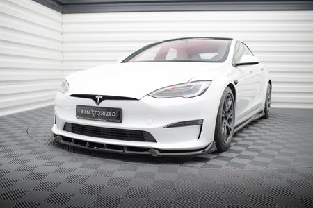 Front Splitter V.1 suitable for Tesla Model S Plaid Mk1 Facelift