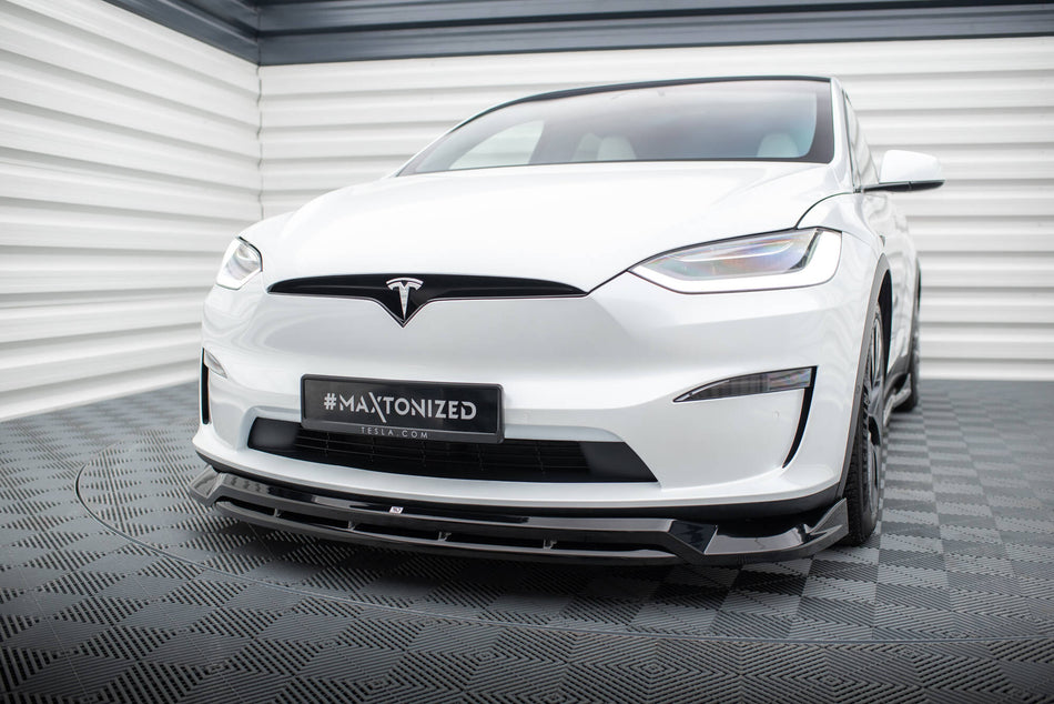 Front Splitter V.1 suitable for Tesla Model X Mk1 Facelift