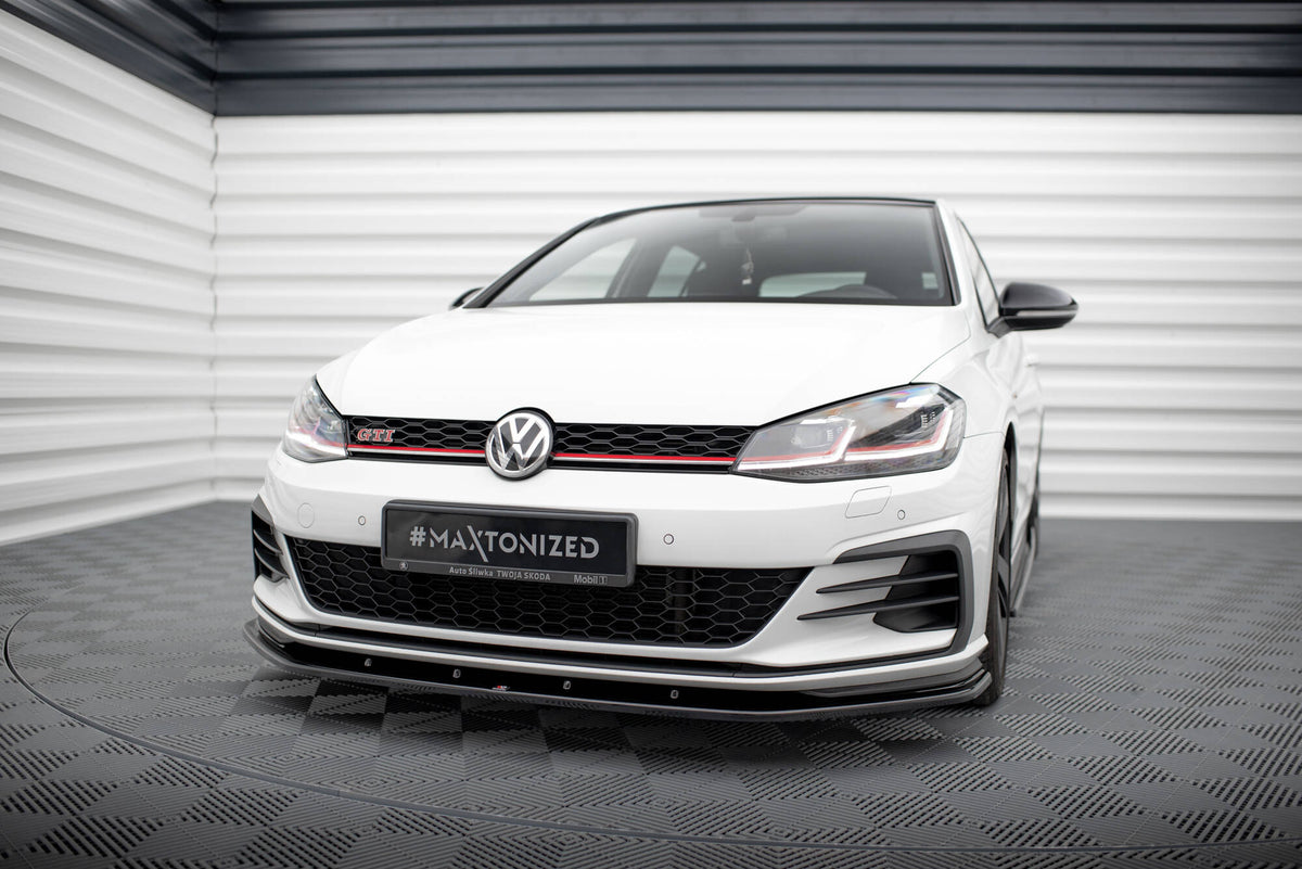 Front Splitter V.1 suitable for Volkswagen Golf GTI / GTD Mk7 Facelift