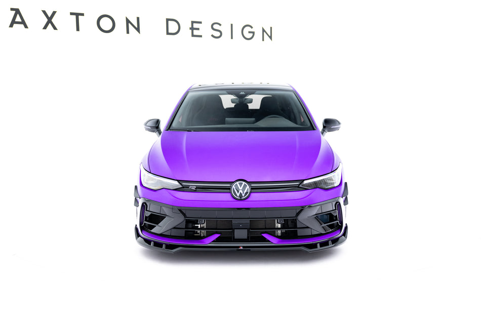Front Splitter V.1 suitable for Volkswagen Golf R Hatchback Mk8 Facelift