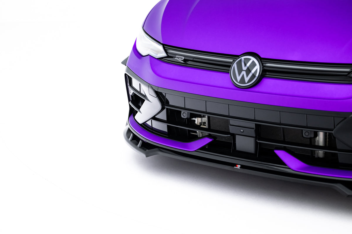 Front Splitter V.1 suitable for Volkswagen Golf R Hatchback Mk8 Facelift