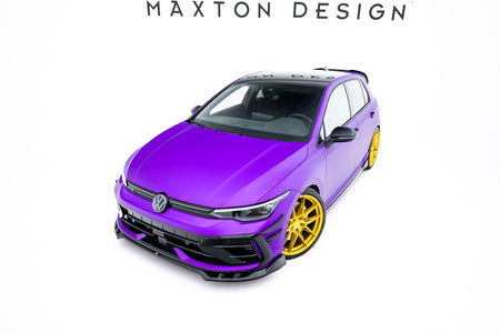 Front Splitter V.1 suitable for Volkswagen Golf R Hatchback Mk8 Facelift