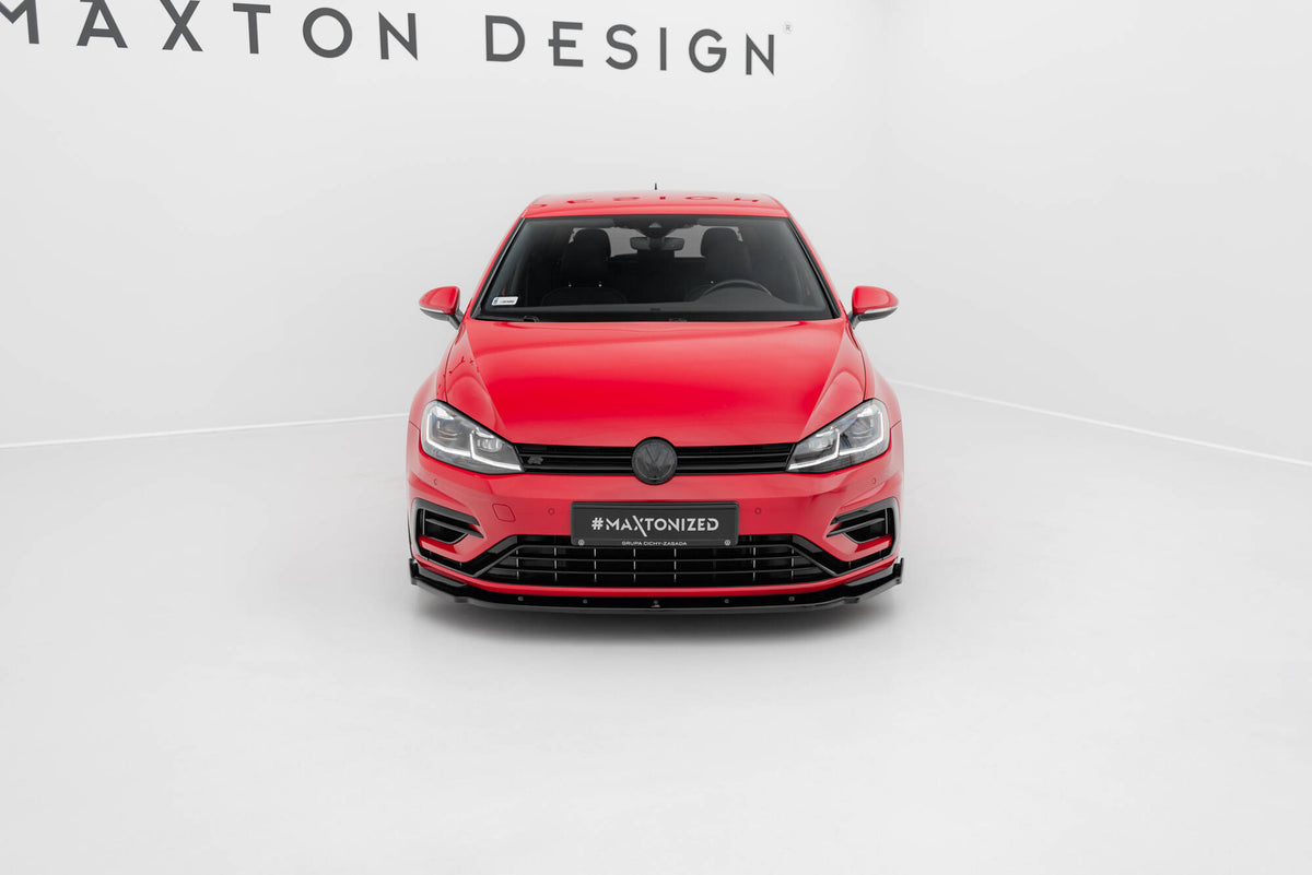 Front Splitter V.1 suitable for Volkswagen Golf R / R-Line Mk7 Facelift
