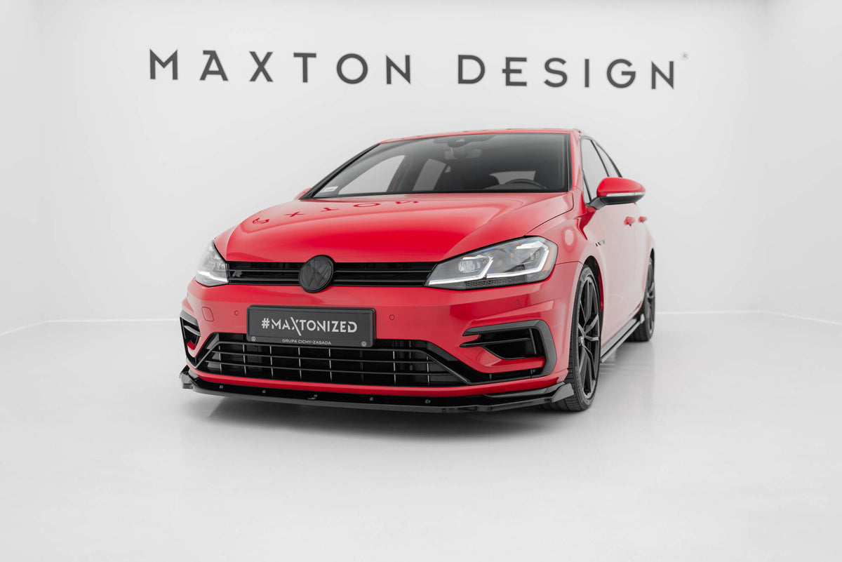 Front Splitter V.1 suitable for Volkswagen Golf R / R-Line Mk7 Facelift