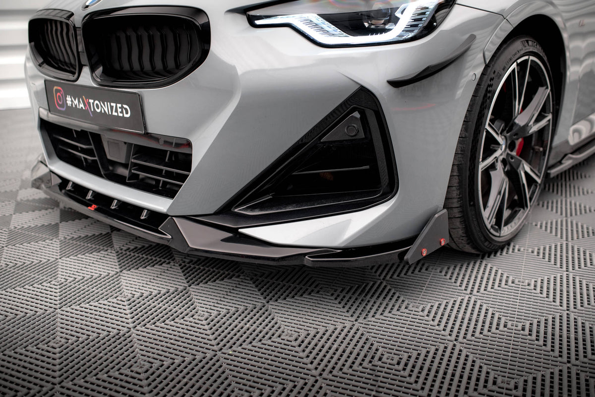 Front Splitter V.2 + Flaps suitable for BMW 2 Coupe M-Pack / M240i G42