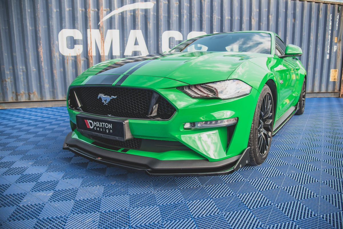 Front Splitter V.2 + Flaps suitable for Ford Mustang GT Mk6 Facelift